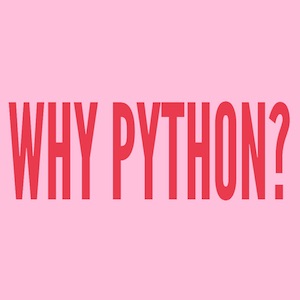Title slide from Why Python?